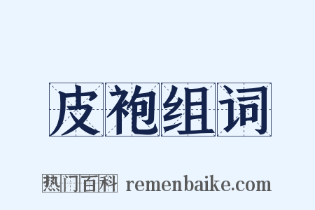 皮袍组词是什么意思的图片